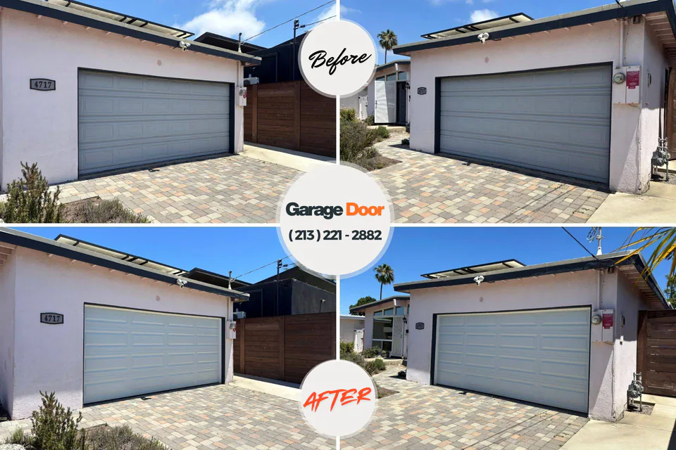 Before and after: garage door company Marriott-Slaterville, UT